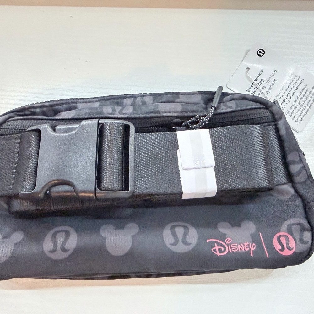 lululemon athletica Black Disney Mickey Print Waist Bag
